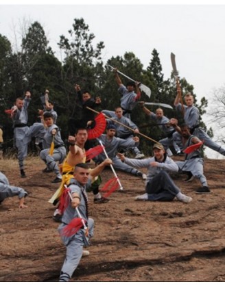3 месяца тренировок стилей Sanda и Kung Fu Горный шаолиньский монастырь Тайзу - Хэбэй, Китай